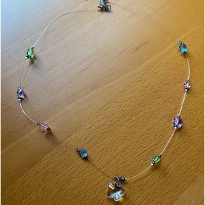 Flower charm necklace